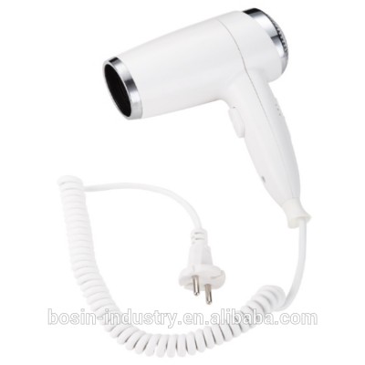 white plastic hand hold hotel cold air hair dryer